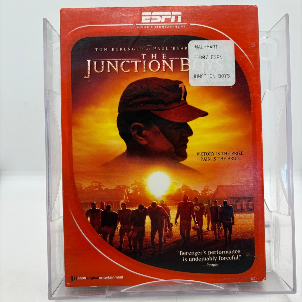 The Junction Boys DVD ESPN Original Entertainment Tom Berenger Paul Bear Bryant